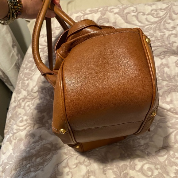 Dolce & Gabbana Brown Shoulder Bag with Gold Hardware